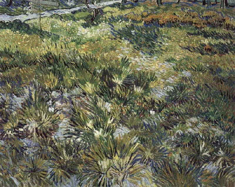 Vincent Van Gogh Long Grass with Butterflies